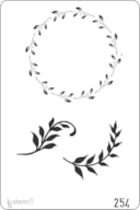 STENCIL 20X30CM 254 COROA DE RAMOS