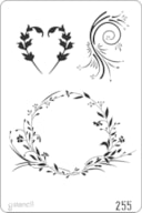 STENCIL 20X30CM 255 COROA DE RAMOS