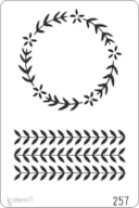 STENCIL 20X30CM 257 COROA DE RAMOS