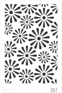 STENCIL 20X30CM 267 FLORES