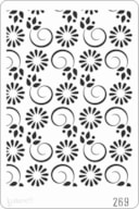 STENCIL 20X30CM 269 FLORES