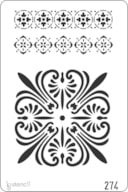 STENCIL 20X30CM 274 ARABESCOS FLORES