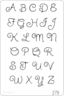STENCIL 20X30CM 279 ABECEDARIO