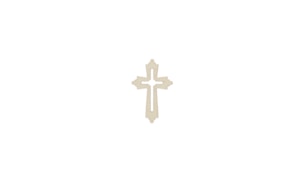 SET 12 CROSSES 3.5X5X0.3CM POPLAR W.