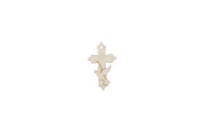 SET 12 CROSSES 3.5X5X0.3CM POPLAR W.
