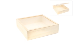 WOODEN BOX 33.5x33.5x9.5CM