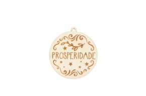 SET 4 BOLAS DE NATAL PROSPERIDADE D.9X0.4CM CHOUPO