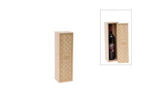 CAJA P/ BOTELLA FELIZ NATAL 37X11X10CM