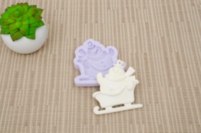 MOLDE SILICONE BONECO DE NEVE 7x7,4x1CM MLD192
