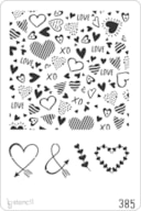 STENCIL 20X30CM 385 CORAÇÕES