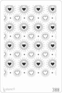 STENCIL 20X30CM 388 CORAÇÕES