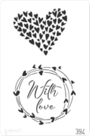 STENCIL 20X30CM 394 LOVE