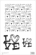 STENCIL 20X30CM 390 LOVE