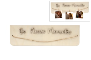 PLACA PARA FOTOS OS NOSSOS MOMENTOS 40X12X0.6CM CHOUPO