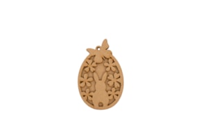 SET 6 OVOS CON CONEJO 5.8X8.9X0.3CM MDF