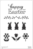 STENCIL 20X30CM 399 COELHO PÁSCOA
