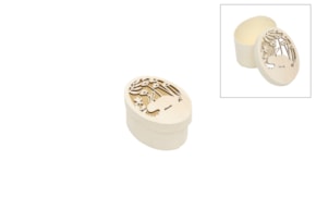 SET 6 CAJAS BALSA OVAIS CONEJO 7.5X5.5X4CM