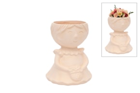 CACHE POT MENINA 17.5X22.5CM