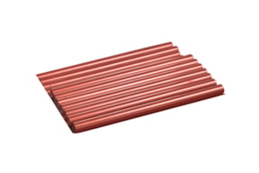 ROUND FLEXIBLE WAX STICK PEARLY RED 55237 IN PLASTIC BAG