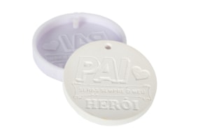 MOLDE SILICONE PAI HEROI D.7.5CM MLD233