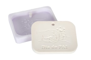 MOLDE SILICONE MAOS DIA DO PAI 5.5X7CM MLD234