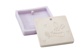 MOLDE SILICONE FELIZ PASCOA 7X7CM MLD237