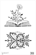 STENCIL 20X30CM 369 LIVRO FLORAL
