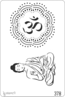 STENCIL 20X30CM 378 MANDALA + BUDA