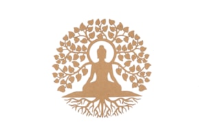 MANDALA ARVORE COM BUDA D.45.5X0.3CM MDF