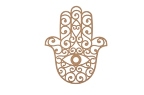 MANDALA MAO DE DEUS 36.2X45.5X0.3CM MDF