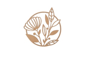 ANILLO FLOR D.25X0.5CM MDF