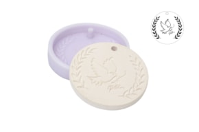 MOLDE SILICONE POMBA PAZ  D.7 X 0.8CM MLD231