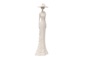 ESTATUETA DE MULHER C/CHAPEU 2148  37CM