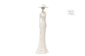 ESTATUETA DE MULHER C/CHAPEU 2148  37CM