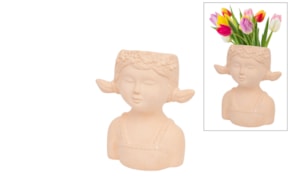 CACHE POT MENINA C/TOTÓS 15X19CM