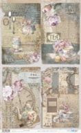 PAPEL ARROZ 54X33CM HOME&DECO TEA PFY-13653
