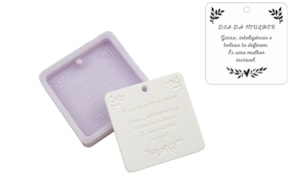 MOLDE SILICONE DIA DA MULHER 6X6X8CM MLD226