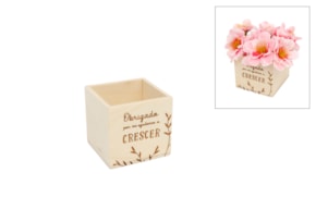 SET 6 VASOS C/ FRASE 6X6X5X0.4CM