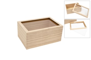 CAIXA 30X20X14CM C/ TAMPA ACRILICA