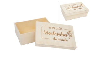 CAIXA MADRINHA 22X15X8CM CHOUPO
