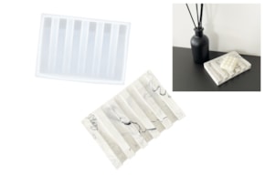 MOLDE SILICONE SABONETEIRA RECT. II 12X8.5CM JESMONITE