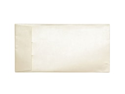 SOBRE NACARADO CREMA 120 G 11 CM X 22 CM CON ABERTURA LATERL
