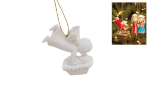 ANJO C/MENINO NA CAMA 6.3X2.7X6.3CM H5-7CM