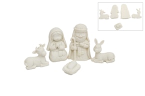 PRESEPIO INFANTIL 5P  3.6X1X5.4CM LISO ATRAS