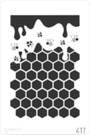 STENCIL 20X30CM 417 ABELHAS