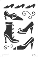STENCIL 20X30CM 429 SAPATOS