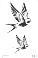 STENCIL 20X30CM 433 ANDORINHAS