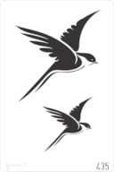STENCIL 20X30CM 435 ANDORINHAS