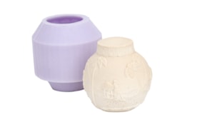 MOLDE SILICONE BOLA PRESEPIO D.7.5X8CM MLD269