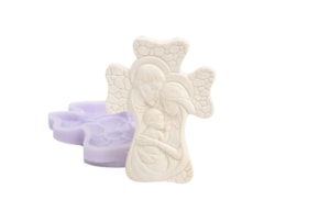 MOLDE SILICONE CRUZ SAGRADA FAMILIA 9.5X7X1CM MLD241
